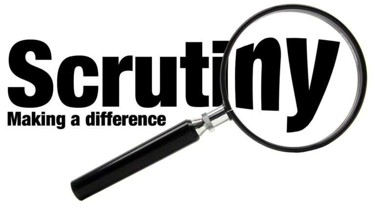 Where is the common sense scrutiny?