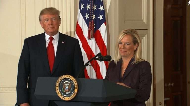 Kirstjen Nielsen and Rep. Gutierrez